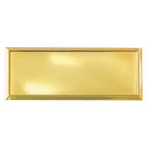 Placa Aluminio Dorada
