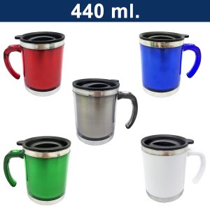 Mug Térmico Acero Inoxidable PVC M16