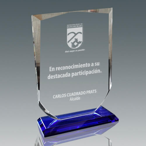 Galvano Cristal Escudo FR 19 - Imagen 3