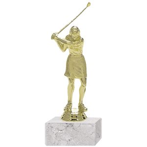 Trofeo Plástico Golf Femenino Grande