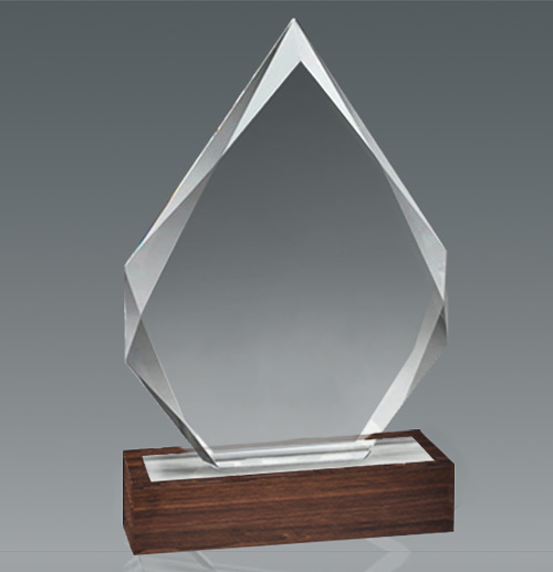 Galvano Cristal con Base de Madera BLAS 54 - Imagen 2
