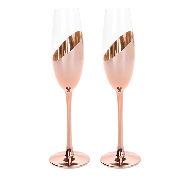 Set de 2 Copas Champagne Encobrizadas M84 - Imagen 6